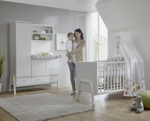 Armoire Chambre Bébé Et Enfant Luna - Eco Stripe Schardt