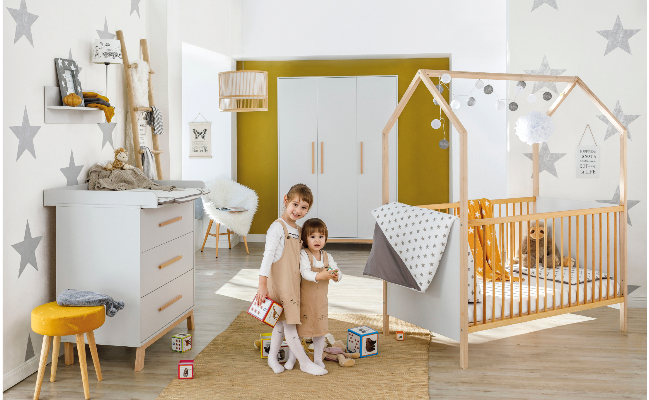 Kinderzimmer Venice Grey mit Hausbett – Schardt GmbH & Co. KG